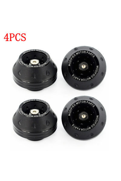 Choice10 Black x4 4PCS Universal Motorcycle Wheel Protection Crash Cups Color...