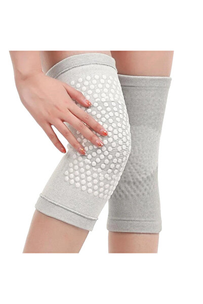 Choice XL-weight 75-95KG Gray 2PCS New Self Heating Knee Braces Sleeve Tourma...