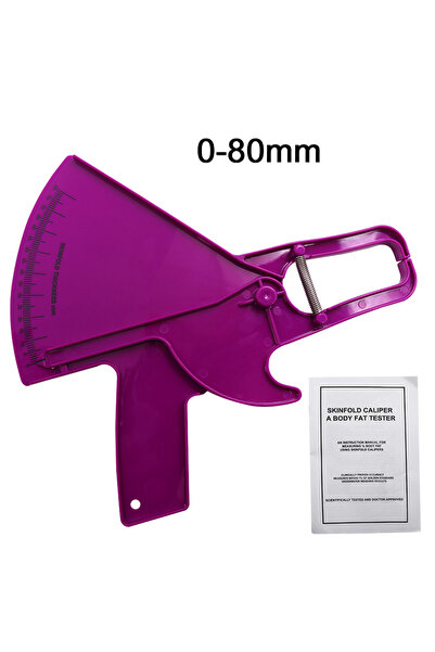 choice2 Purple 0-80mm Body Fat Measure Tester Analyzer Sebum Caliper Clamp Sh...
