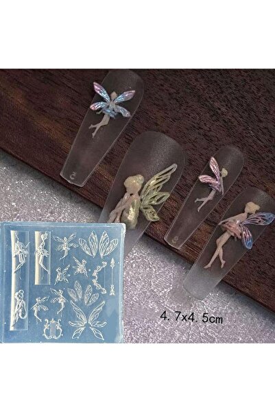 Choice A21 〔CC55〕3D Fruit Silicone Nail Mold Sweet Flower Petals Fairy Nails ...