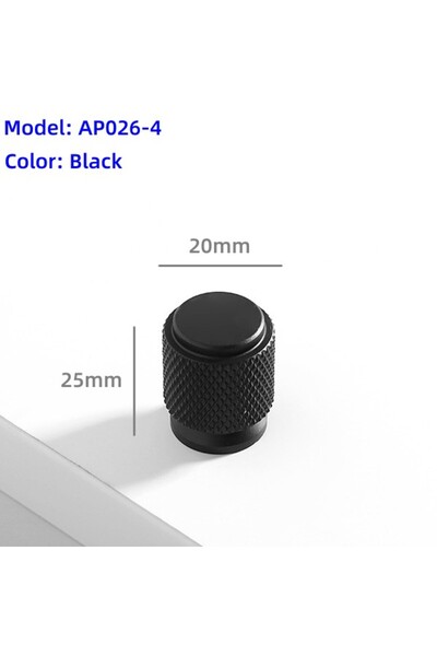 Choice AP026-4 Black Modern Simple Drawer Small Knobs Multiple Funiture Cabin...