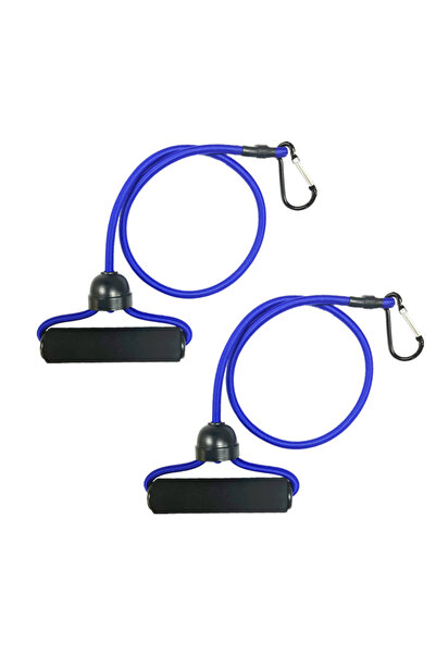 choice2 Blue 2pcs High Elastic Stepper Pull Ropes Arm Exercise Yoga Latex Bra...