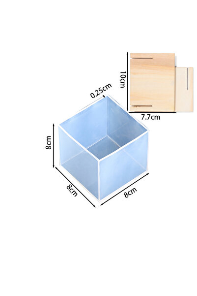 Choice8 Style 13 Clear Silicone Cube Molds Large Deep Square Epoxy Resin Mold...