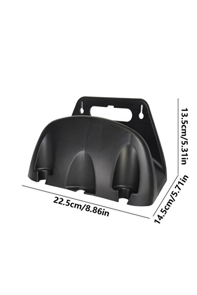Choice Black Garden Hose Holder Wall Mounted Durable Hose Hooks Metal Hose Ha...