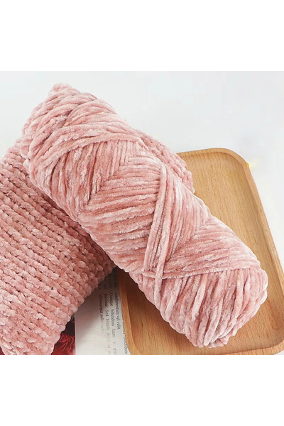 Choice Skin powder 95g Chenille Soft Velvet Yarn Blended Knitting Wool Croche...