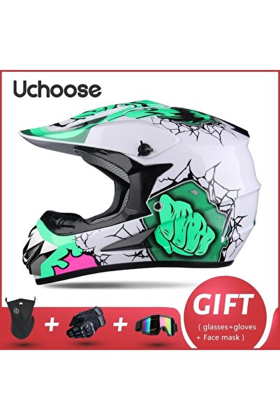 Choice5 S LJR Free Gift For Adults Children Professional Off-road Helmet Moto...