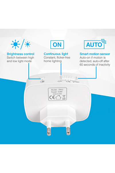 Choice Europe Plug 110-220V White US European Plug LED Night Light PIR Motion...
