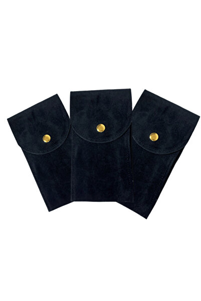 Choice 3Pcs-Black Embers Watch Bag Blue Black Flannelette Gift Bag Travel Sto...