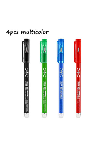 Choice 4pcs (Multicolor) 4PCS 0.7MM Heat Erasable Pens, Bullet Nib, Colored H...