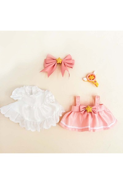 Choice no doll pink dress 17cm Cute Baby Doll Clothes Accessories For Korea K...