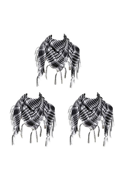 Choice 3pcs-White 1/2/3pcs Keffiyeh Tactical Desert Scarf Wrap Shemagh Head N...
