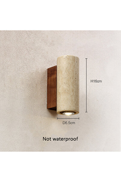 Choice Warm White (2700-3500K) green Yellow Travertine Stone Japanese Style W...