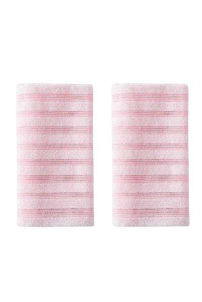Choice Striped pink 2pack/lot Blissal Shower Scrubber 25 100cm Extra Long Exf...