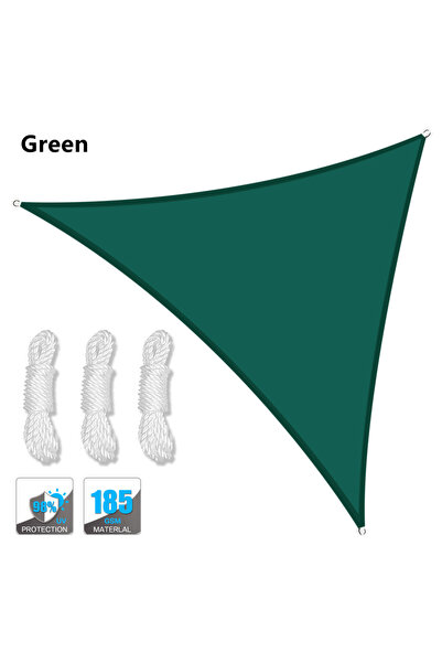Choice 200x200x200CM GREEN 5x5x5/2x2x2M Waterproof Sun Shelter Triangle Sunsh...
