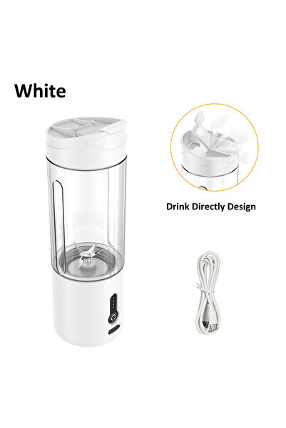 Choice White Mini Portable Blender Electric Fruit Juicer Smoothie Orange Fres...
