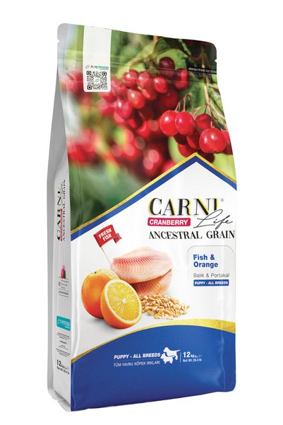 Carni Life Carni Dog Puppy Balık/Portakal Köpek Maması 12 KG