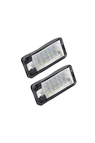 Choice1 white 2pcs Car LED License Number Plate Light Lamp White for Audi A3 ...