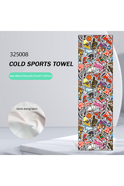 Choice3 Multicolor 1Pc Quick Drying Towel Breathe Cold-feeling Towel Sweat-ab...