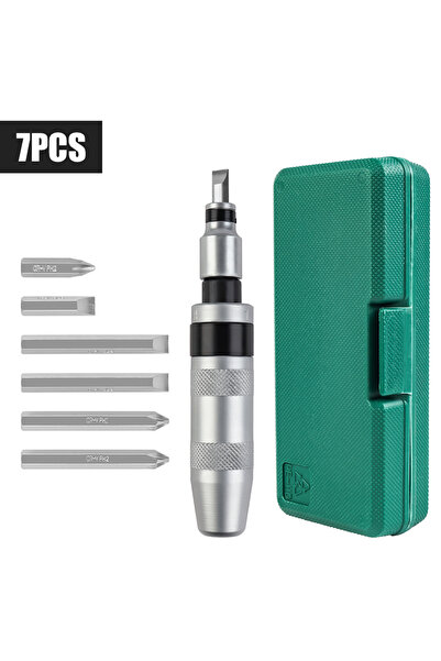 Choice 7 pcs 7/13 Pcs CR-V Manual Impact Screwdriver, Portable Reversible Imp...