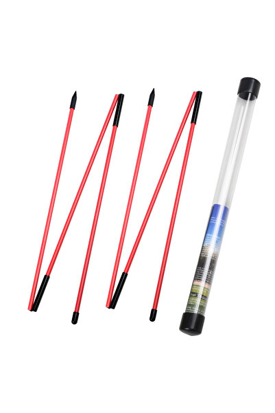 Choice Red Golf Alignment Sticks 2 Sets 48inch Alignment Practice Rods Collap...