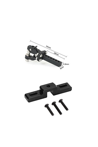Choice black Metal Trailer Tow Hook Mount For 1/10 YK4102 1/8 YK4082 Yikong R...