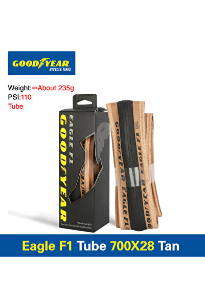 Choice Foldable F1-700x28C Tan-Tube Goodyear 700x28c Tire/700x32c Tubeless Ti...