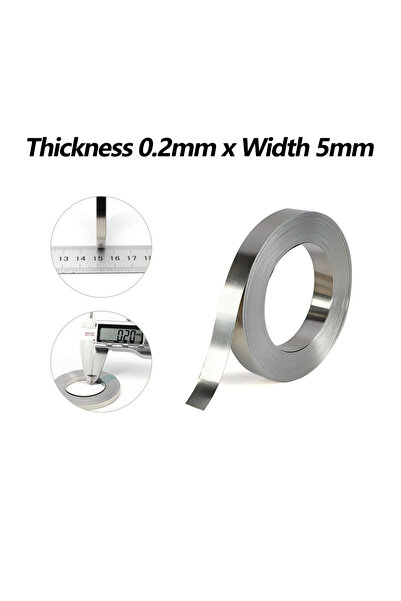 Choice8 0.2mm x 5mm 1Roll Nickel Plated Steel Strip Belt Spot Welding Machine...