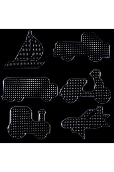 choice2 6pcs 4/6-Pack 5mm Fuse Bead Pegboards Transparent Plastic Ironing Bea...