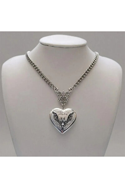 Choice YA4611-1 Fashion New Silver Color Heart Pendant Necklace Stainless Ste...