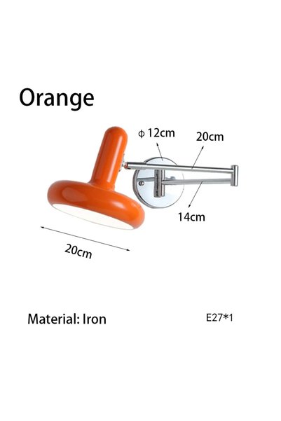 Choice 220V orange Nordic Modern Retractable Rotatable Swinging Retractable W...