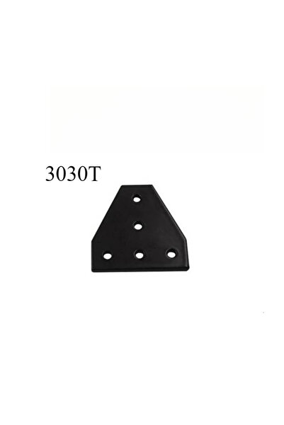Choice7 3030T-Black 1pcs T/L Type 5 Hole Board Plate Corner Angle Bracket Con...