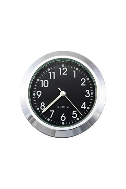 Choice Black clock 1/2pcs 22-25mm Motorcycle Handlebar Clock Thermometer Lumi...