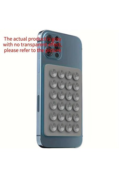 Choice3 Gray Silicone Suction Phone Holder Mat Multi-functional Suction Cup P...