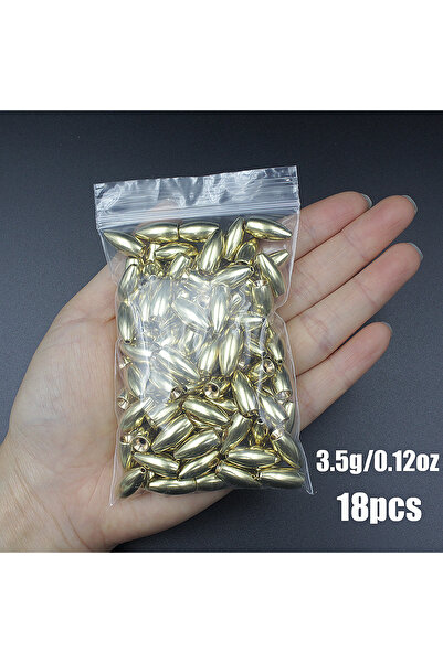 choice2 18pcs 3.5g 18-Piece Copper High-Density Quick-Sinking Fishing Pendant...
