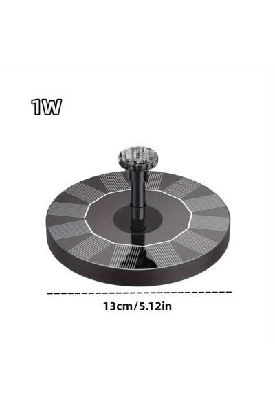 Choice1 13cm Outdoor Solar Floating Water Fountain For Bird Bath Fish Tank 7V...
