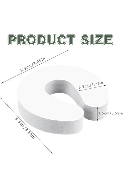 Choice 9.3X9.3X3.5CM 6 Piece Set of Soft Foam Door Stopper Anti-pinch Door St...