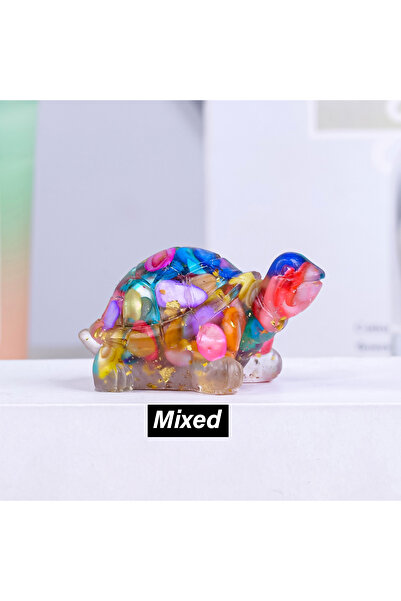 Choice 1PC Colorful stone 1PC Natural Crystal Stone Turtle Statue Reiki Stone...