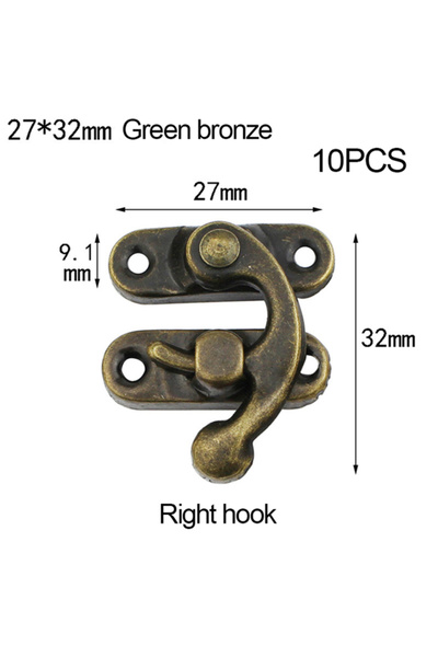 Choice brown right 10PCS/bag Vintage Metal Hardware Furniture Wooden Box Leat...