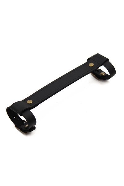 Choice black Top Layer Leather Bike Handle Strap Bicycle Frame Carrying Lifte...