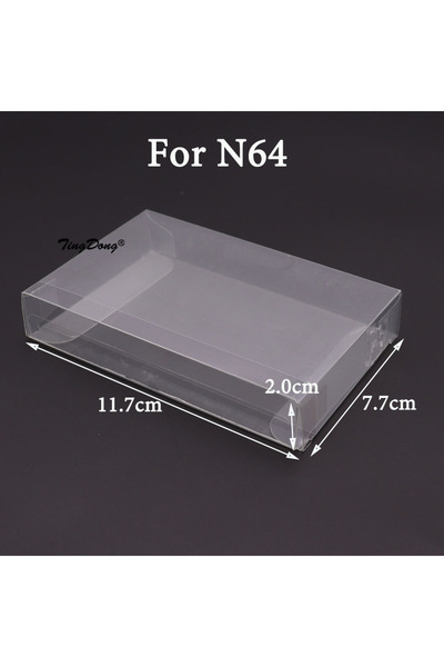 Choice1 For N64 Transparent Clear Cartridge Protective Case Cover For GB GBA ...