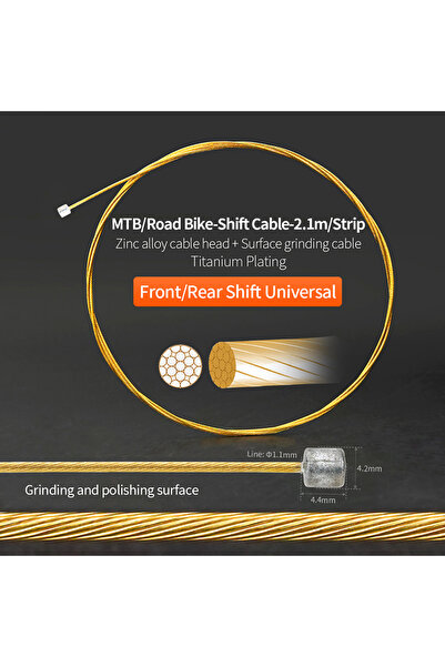 Choice Shift Cable 2.1m 1pc JSHOUBIKE 1/2 PCS MTB 2.1m road bike bicycle shif...