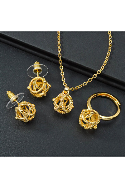 Choice SY-PA0001 3PCS Jewelry Sets Fashion Pendant Gold Color Necklace New Ea...