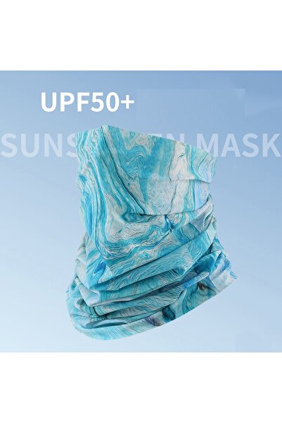 Choice1 ocean wave Fashion Color Seamless Cycling Bandana Neck Tube Gaiter He...