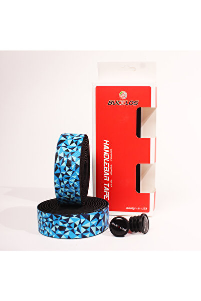 BUCKLOS Blue Black EVA Bicycle Handlebar Tape Anti-Slip Road Bike Bar Tape Sh...