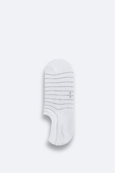 Avva Erkek Beyaz Bambu Sneaker Çorap A51Y8502