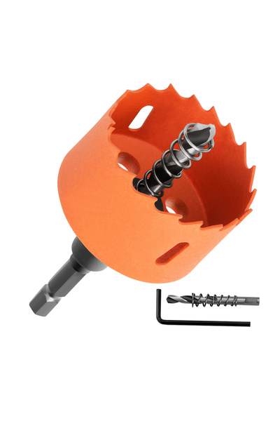 Choice23 Hexagonal 35mm 1PC Orange Bimetal Opener 6.35mm MAX Habdle 17-80mm M...