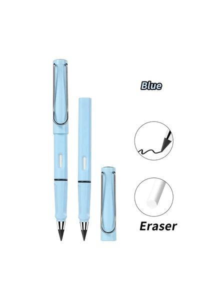 Choice Blue 1Pc Eternal Pencil Unlimited Writing No Ink Pen Pencils For Writi...