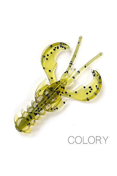 Choice 65mm 10pcs 1.36g Y Supercontinent CRAZY 65mm/40mm Lobster Soft Lure Fi...