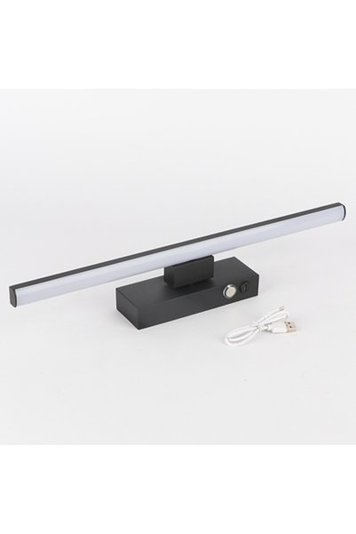 Choice Warm White (2700-3500K) Length 40cm black Rechargeable Battery LED Wal...