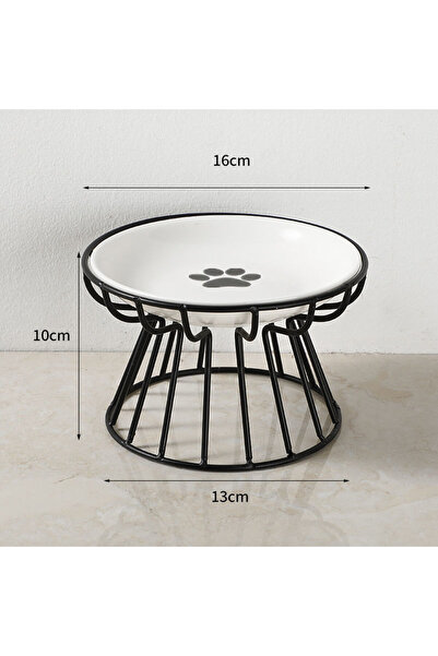 Choice Black and Paw Pet Ceramic Bowl Nordic High Footed Ceramic Cat Food Bow...
